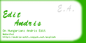 edit andris business card